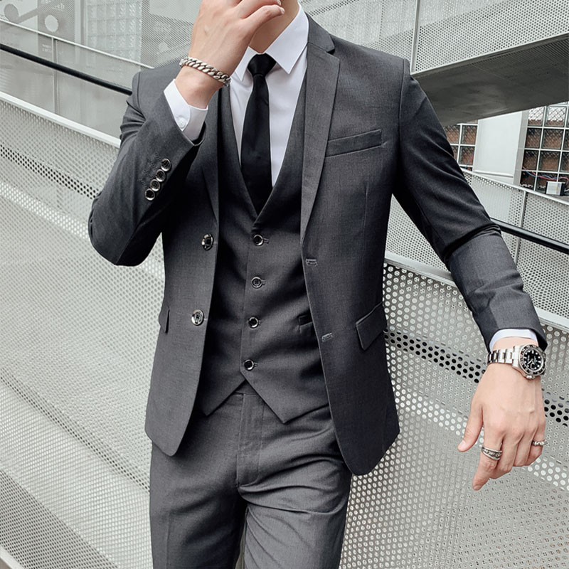 Men'S Urban Formal Wear - Bruiloftpak Driedelige set Heren Beste man