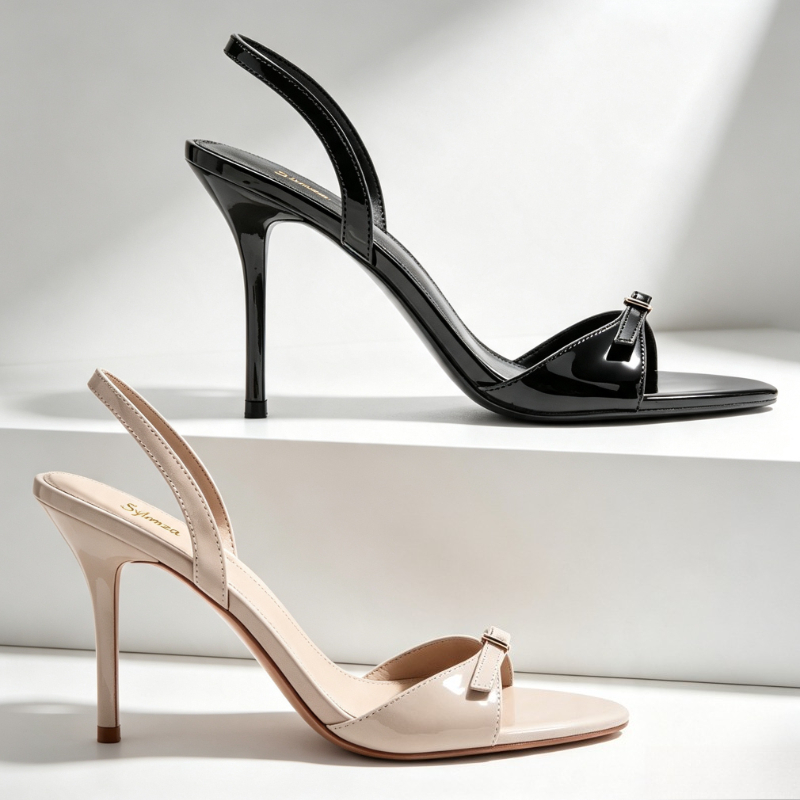 Sandalen met metalen riemgesp, - Formal Belt Leather Thin recensie en prijs