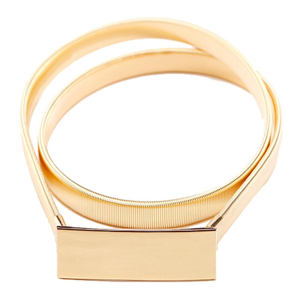 Smalle elastische riem met gou - Formal Belt Leather Thin recensie en prijs