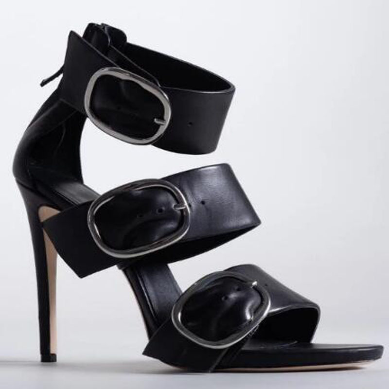 Damesmode Zwart Leer Drie Grot - Formal Belt Leather Thin recensie en prijs
